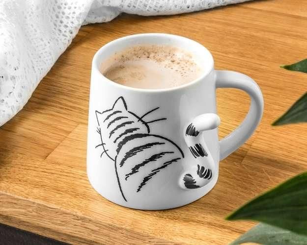 Kubek Z Ogonkiem Kota 3D Kotek Kubeczek 350ML - zdjęcie 1 Kubek Z Ogonkiem Kota 3D Kotek Kubeczek 350ML