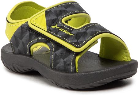 Sandały RIDER - Basic Sandal V Baby 83070 Black/Neon Yellow 25135