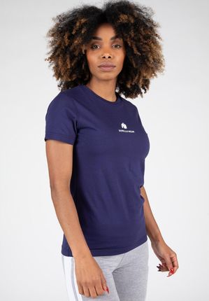 GORILLA WEAR Granatowy T-shirt Estero Gorilla Wear USA - Niebieski