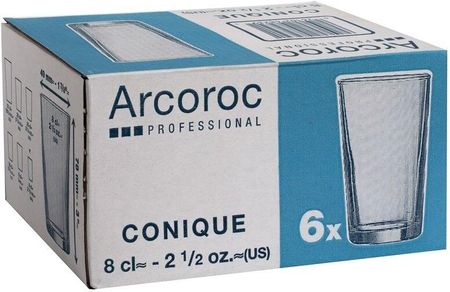 Arcoroc Szklanka Conique Przezroczysty Szkło 6Szt. 8 Cl (S2704225)