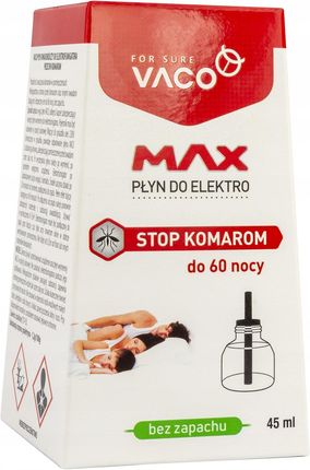 Vaco Wkład Płyn Do Elektro Max 45ml Na Komary