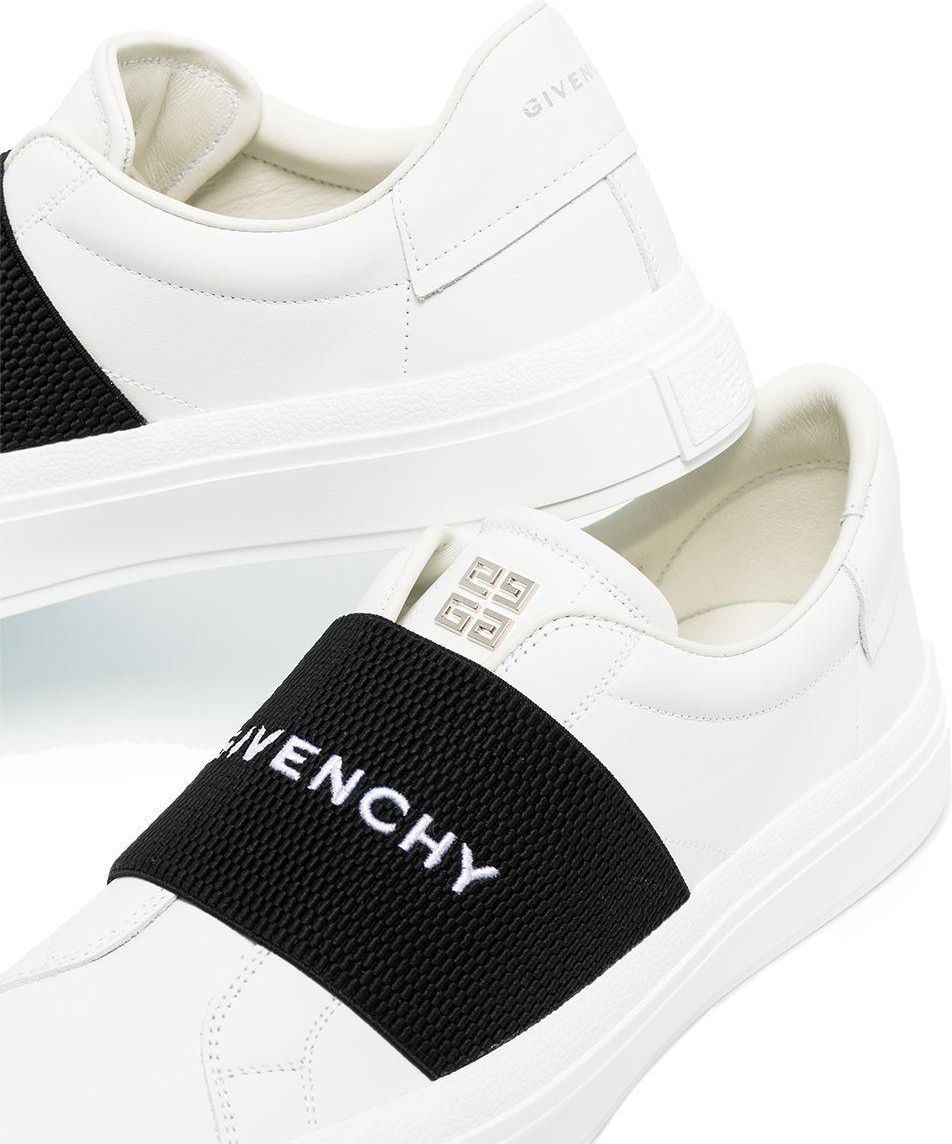 GIVENCHY WOMEN'S BE0029E1BC116 WHITE LEATHER SNEAKERS - Ceny