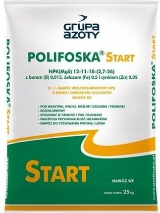 Polifoska Start 25Kg - Nawóz Na Trawnik Iglaki