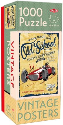 Tactic Puzzle Vintage Old School Gear Racers 1000El.