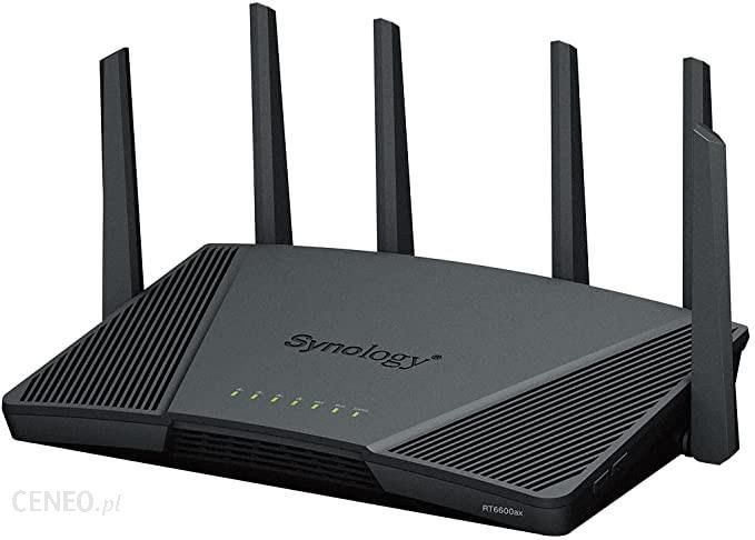 Synology Router RT6600ax Tri-Band Wi-Fi 6,  1.8 GHz Quad core , 1GB RAM,  1x2,5GbE, 3x1GbE,  1xUSB 3.2