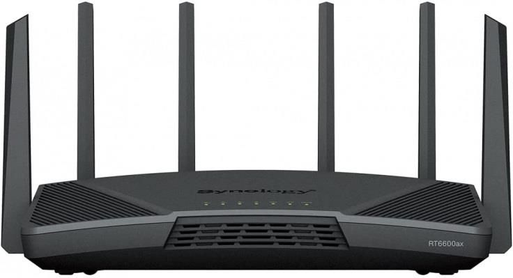 Synology Router RT6600ax Tri-Band Wi-Fi 6,  1.8 GHz Quad core , 1GB RAM,  1x2,5GbE, 3x1GbE,  1xUSB 3.2