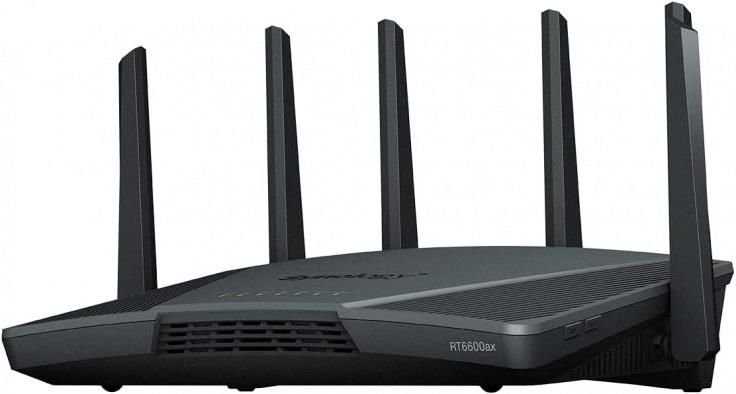 Synology Router RT6600ax Tri-Band Wi-Fi 6,  1.8 GHz Quad core , 1GB RAM,  1x2,5GbE, 3x1GbE,  1xUSB 3.2