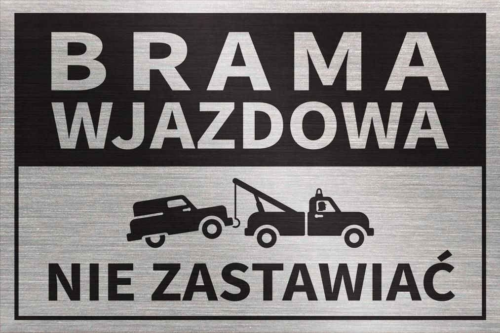 Tabliczka Brama Wjazdowa Nie Zastawiać 30X20cm - Ceny I Opinie - Ceneo.pl