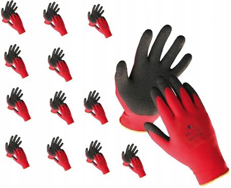 Rękawice Robocze Rękawiczki 12 Par Nitrylowe R. 10