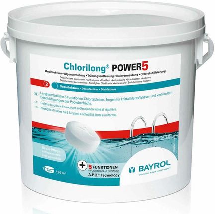 Bayrol Tabletki Chloru Do Basenu 250G Chlorilong Power 5Kg