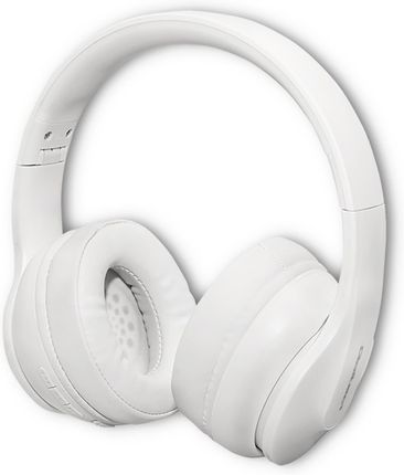 Qoltec Słuchawki Z Mikrofonem Bezprzewodowe | Bt 5.0 Ab Białe