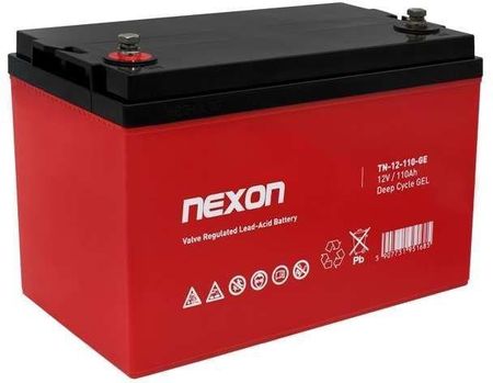Nexon Akumulator Żelowy Tn-Gel 12V 110Ah Long Life - Głębokiego Rozładowania I Pracy Cyklicznej