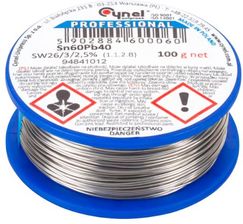 Zdjęcie Cyna 0.90mm/100g Sn60Pb40 CYNEL - Gniewkowo
