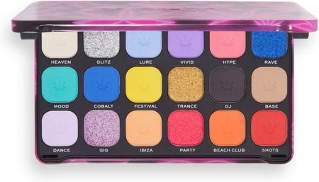 Makeup Revolution Forever Flawless Paleta Cieni Do Powiek Odcień Good Vibes Hype 18 X 1.1 G