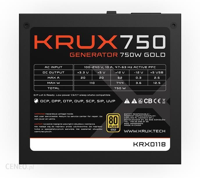KRUX GENERATOR 650W GOLD ZASILACZ ATX (KRX0117)