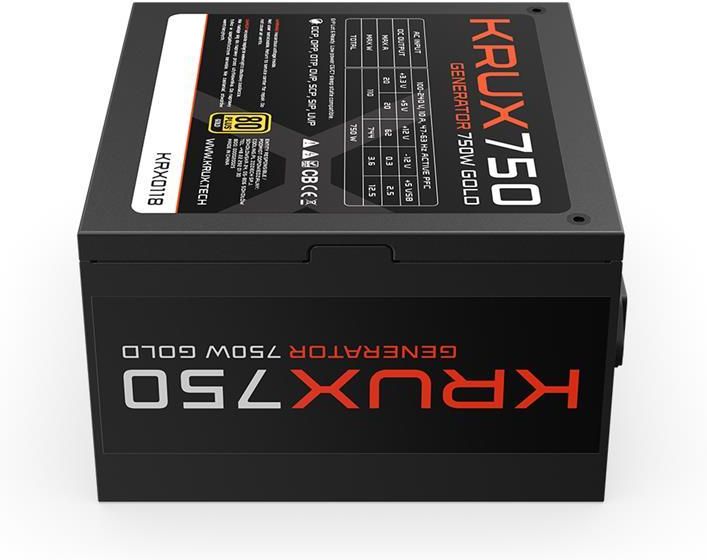 KRUX GENERATOR 750W GOLD ZASILACZ ATX - zdjęcie 5 KRUX GENERATOR 750W GOLD ZASILACZ ATX