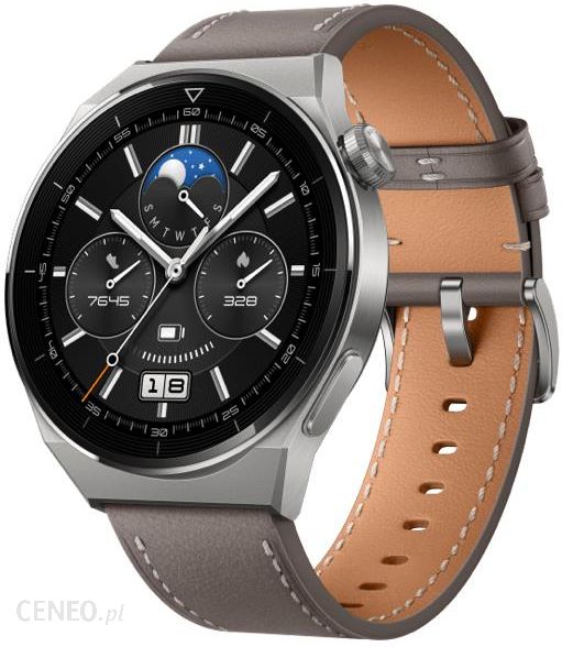 pålægge indendørs Baglæns Huawei Watch GT3 Pro Classic 46mm Srebrno-brązowy - Opinie i ceny na Ceneo .pl