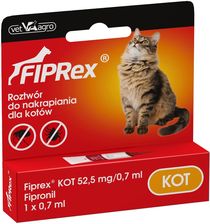 Fiprex Kot Spot-On Przeciw Pchłom I Kleszczom 1x0,7Ml