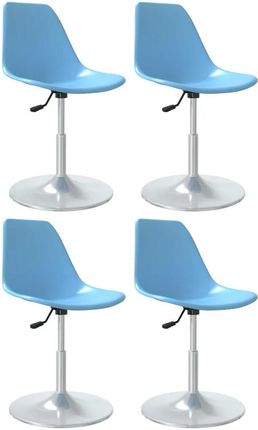 Obrotowe Krzesła Stołowe 4 Szt Niebieskie Pp 13452-338278