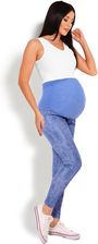 Legginsy Ciążowe Model 1684 Blue - Spodnie ciążowe