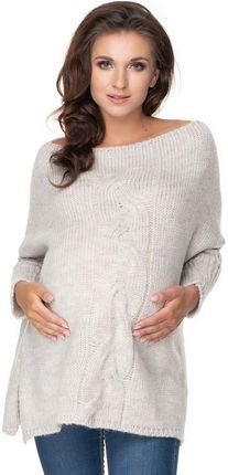 Sweter Ciążowy Model 30075 Light Grey