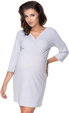 Koszula Nocna Ciążowa Model 0157 Grey