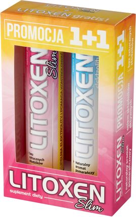 LITOXEN SLIM Zestaw Litoxen Slim, 20 tabletek musujących + Litoxen Elektrolity, 20 tabletek musujących