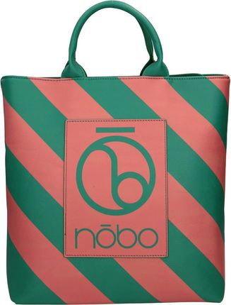 Nobo duża zielona damska torba shopper monogram