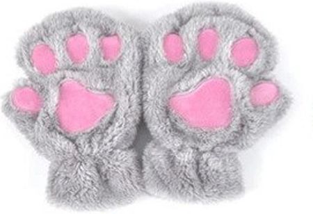 Rękawiczki Bez Palców Niedźwiedzie Kocie Łapki 5 K