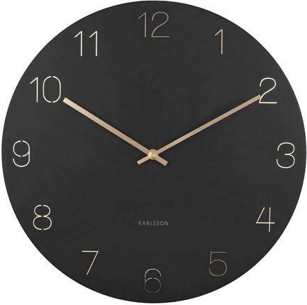 Karlsson 5762Bk Stylowy Zegar Ścienny 40Cm