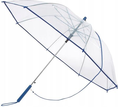 Przezroczysty parasol Panoramic niebieski