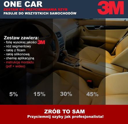 ONE CAR by 3M | Folia do przyciemnienia szyb + narzędzia