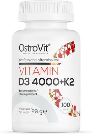OSTROVIT Vitamin D3 4000 IU + K2 VEGE 100 tabl.