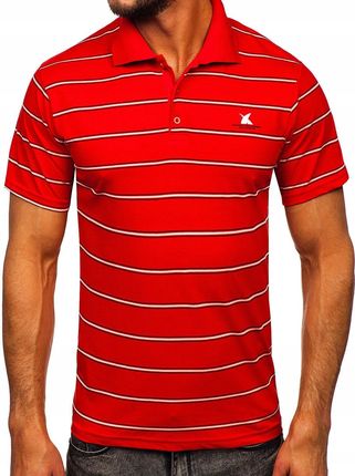 Koszulka Polo Męska Czerwona 14954 DENLEY_2XL
