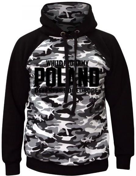 thumbnail image 2 of Men's Polish Black Camo Hoodie Sweatshirt – Aquila, Comfortable Cotton 2 of 4
