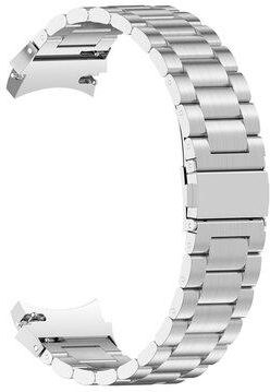 Puro Pasek Metal Stainless Steel Band do Samsung Galaxy Watch 4/4 Classic (40/42/44/46mm) Srebrny