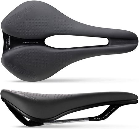 Selle Italia Siodło Model X Green Comfort + Superflow Fec Alloy Rail ⌀7 Mm Green-Tech 415G Szare