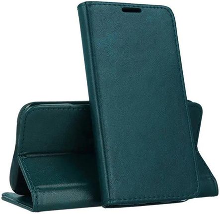 Samsung Etui Galaxy A13 4G / Lte Portfel Z Klapką Skóra Ekologiczna Kabura Magnet Book Ciemnozielone