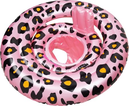 Swim Essentials Fotelik Do Pływania Dla Niemowląt Leopard Różowy