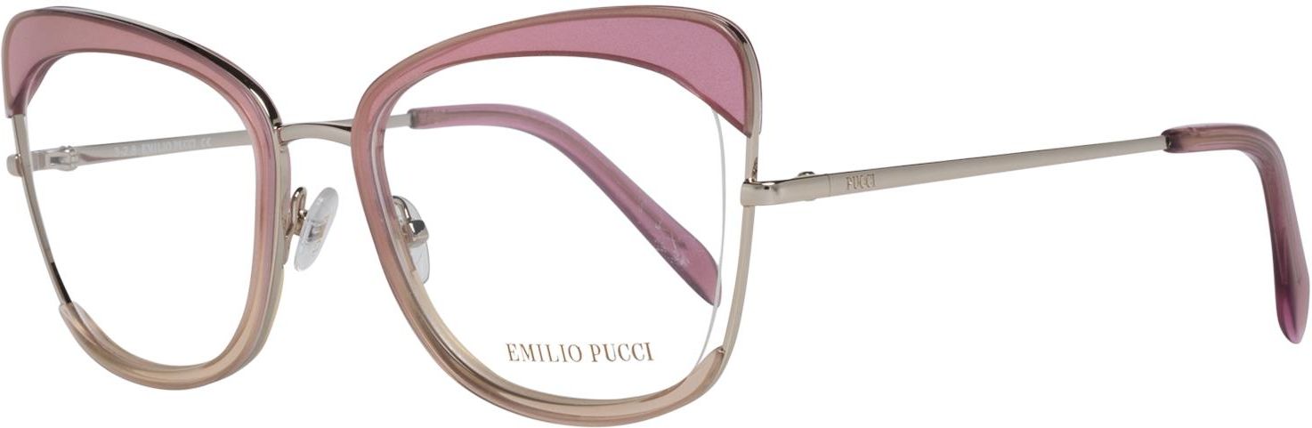 Monture De Lunettes Femme Emilio Pucci EP5090-52074 - Rose, 52 Mm, Neuve Avec étiquettes