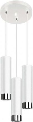 Lampex Hava lampa wisząca 3-punktowa biała/srebrna LPX0092/3P BIA (LPX00923PBIA)