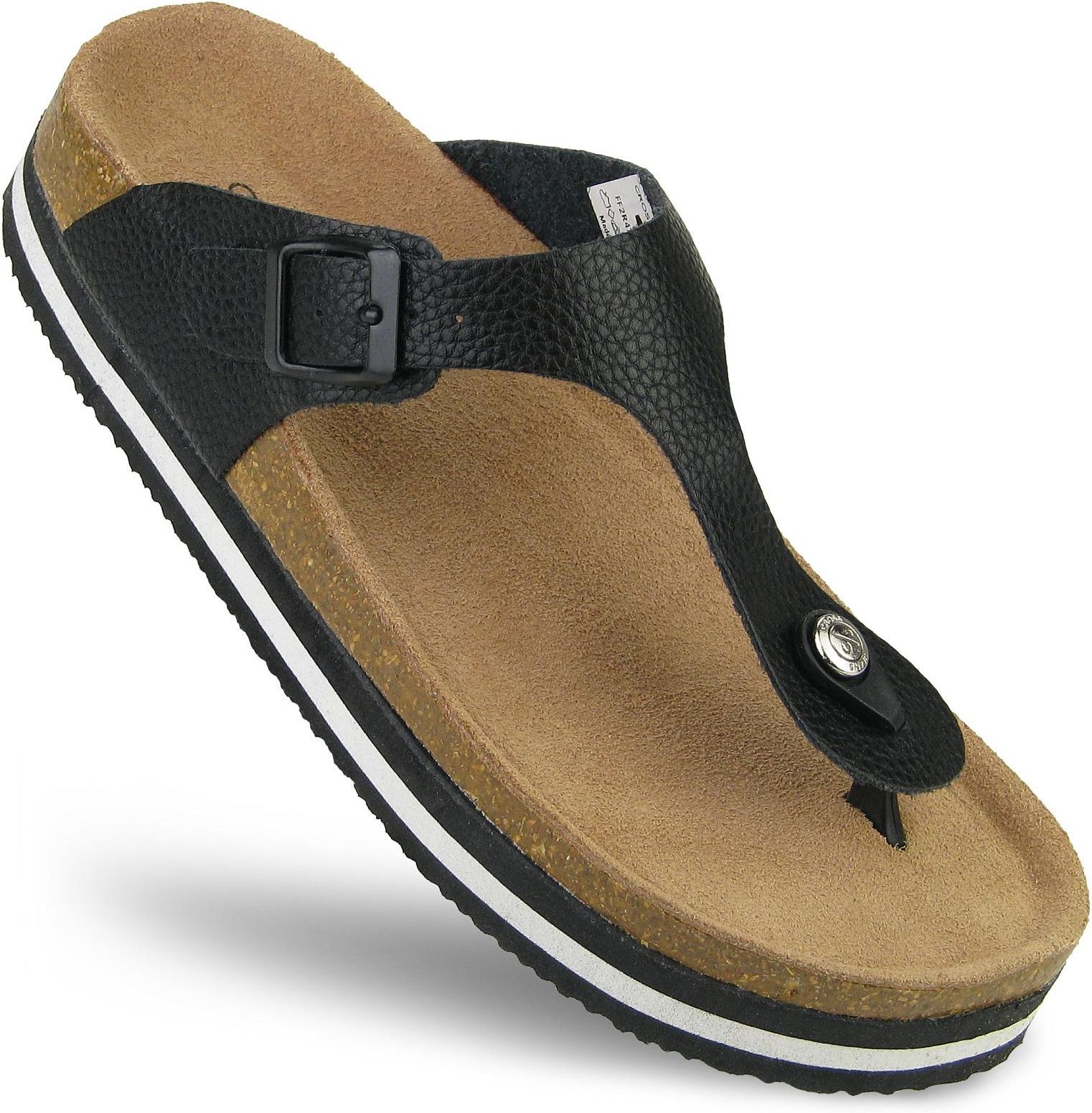 C♡ Crocs klapki Baya Marbled Sandal damskie kolor czarny 208332