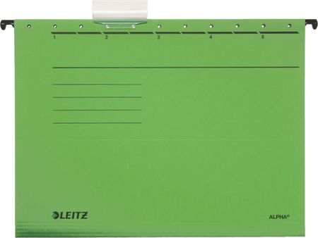 Leitz Teczka zawieszana Alpha zielona 19850055 (ETB253D)