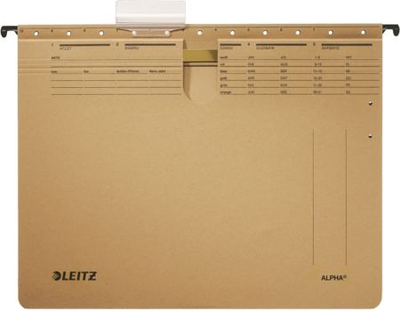 Leitz Skoroszyt zawieszany Alpha siarczanowy brązowy 19140000 (ETA150Hz)