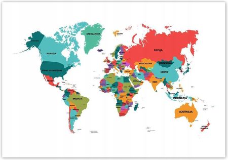 Fototapeta 416X290 Polityczna Mapa Świata