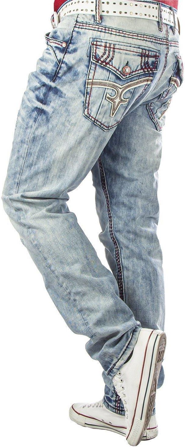 Spodnie jeansowe męskie DENIM CIPO & BAXX CD 612 - zdjęcie 3 Spodnie jeansowe męskie DENIM CIPO & BAXX CD 612