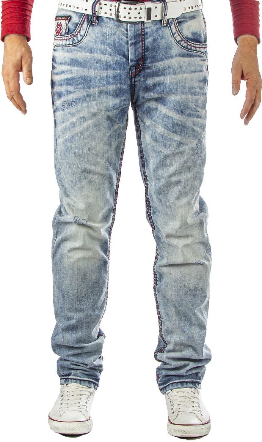 Spodnie jeansowe męskie DENIM CIPO & BAXX CD 612 - zdjęcie 4 Spodnie jeansowe męskie DENIM CIPO & BAXX CD 612