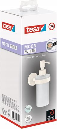 Tesa Moon Dozownik do mydła w płynie bez wiercenia biały (40575)