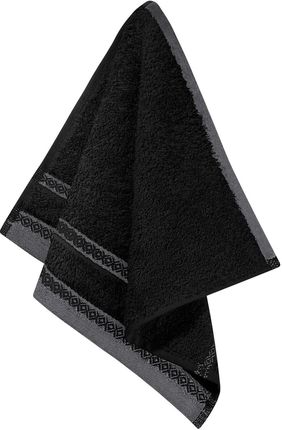Czarny Ręcznik 30X30 Panama Bawełna