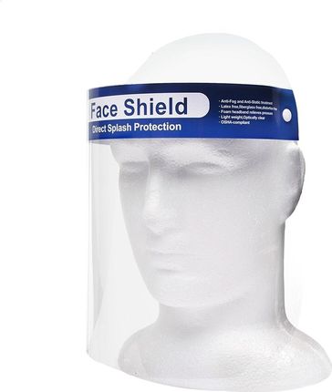 Omega Full Face Shield Mask Clear Flip Up Visor Dustproof Protection Safety Work 2 Pcs Set [45320]